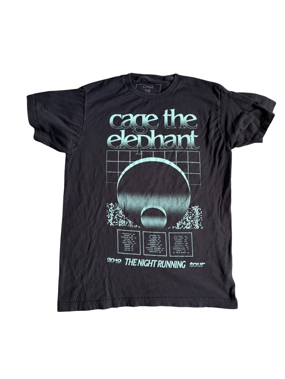 Cage the Elephant Black Tour Graphic T-Shirt